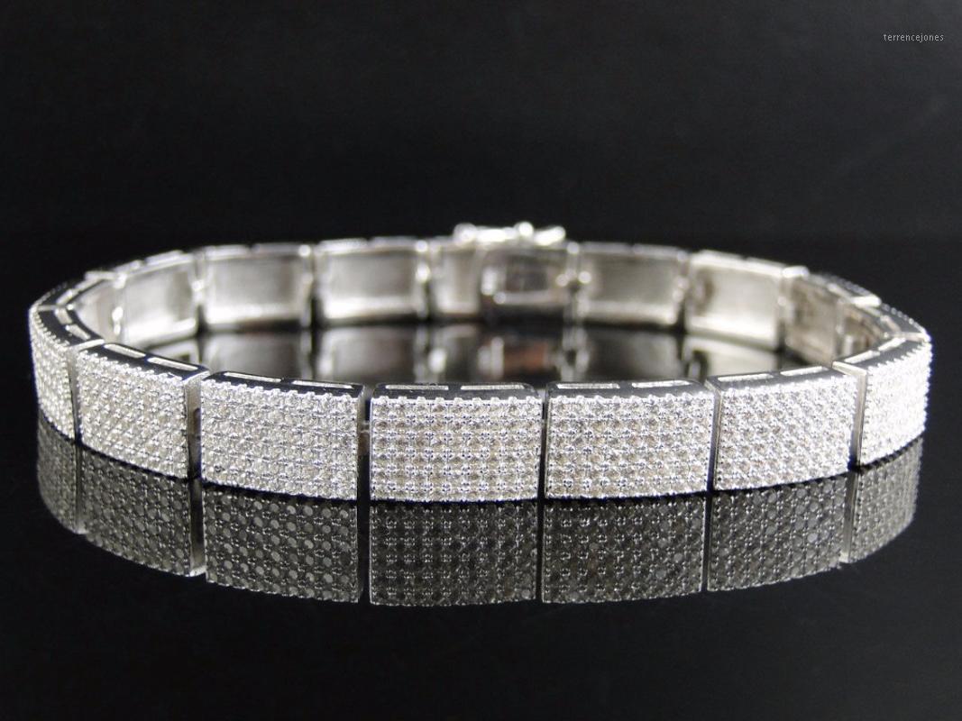 Bangle 2021 Factory Wholesale High Quality Silver Color Wide Bling Cools Mens Cz Chain Bracelet Bangle1
Bangle 2021 Factory Wholesale High Quality Silver Color Wide Bling Cools Mens Cz Chain Bracelet Bangle1