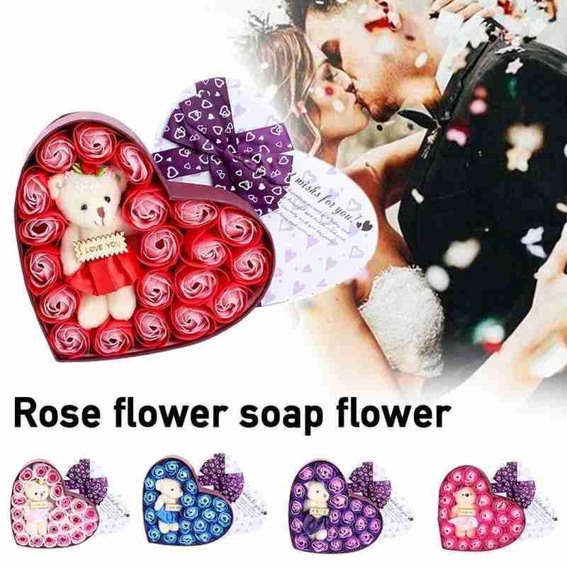 20pcs Scented Rose Flower Petal Bath Body Soap Wedding Valentine's Gift Flowers Soap Flower Gift Rose Box Bears Artificia1, Red
20pcs Scented Rose Flower Petal Bath Body Soap Wedding Valentine's Gift Flowers Soap Flower Gift Rose Box Bears Artificia1, Red