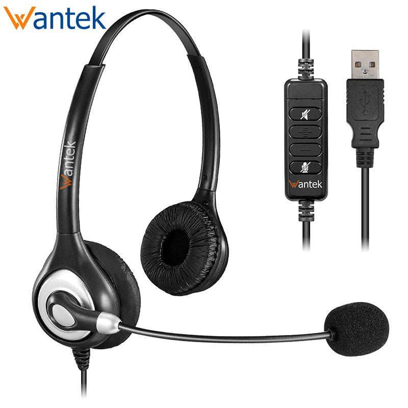 USB Headsets Stereo with Noise Cancelling Mic and in-line Controls,Wantek UC602 Business Headset for Skype,SoftPhone,Call Center, Black
USB Headsets Stereo with Noise Cancelling Mic and in-line Controls,Wantek UC602 Business Headset for Skype,SoftPhone,Call Center, Black