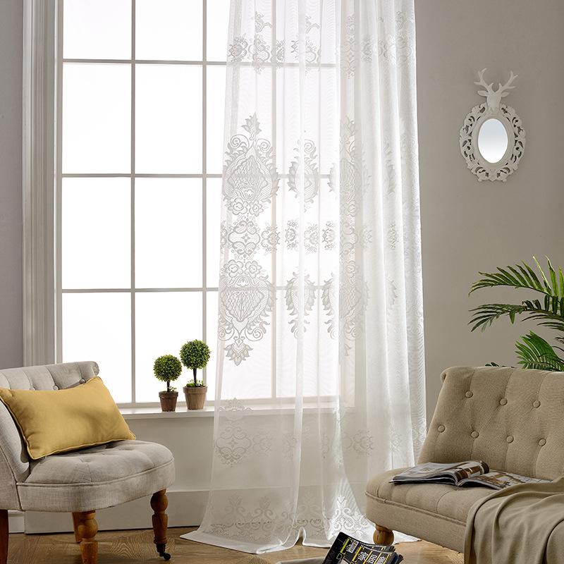 Modern Simple European-Style Solid Color Jacquard for Living Dining Room Bedroom, Tulle
Modern Simple European-Style Solid Color Jacquard for Living Dining Room Bedroom, Tulle