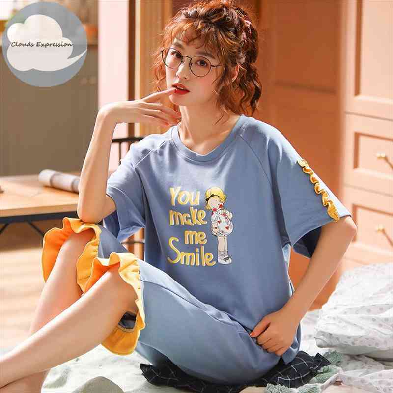 Arrivals Knitted Cotton Summer Short Sleeved Plus Size -5xl Women Pajamas Set Pyjamas Women Sleepwear Cute Cartoon Pijamas, Black;red
Arrivals Knitted Cotton Summer Short Sleeved Plus Size -5xl Women Pajamas Set Pyjamas Women Sleepwear Cute Cartoon Pijamas, Black;red
