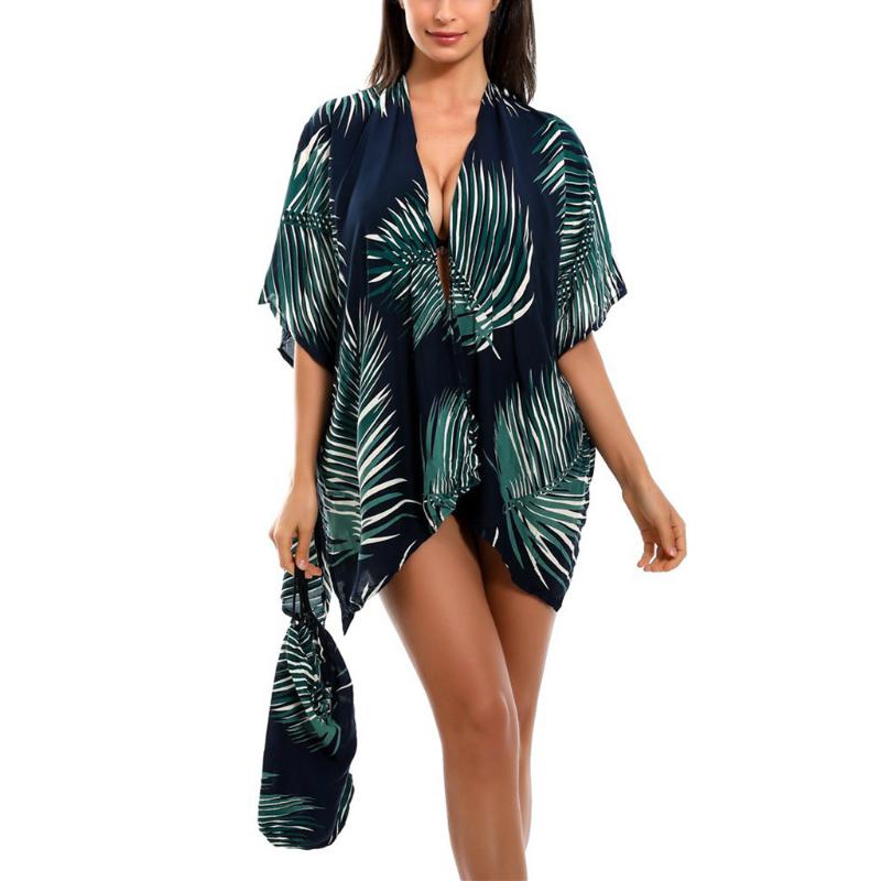Lady Summer Holiday Chiffon Printed Beach Cover Up Swimwear Women Beach Dress Kimono Cardigan Outwear Loose pareo saida de praia, Green
Lady Summer Holiday Chiffon Printed Beach Cover Up Swimwear Women Beach Dress Kimono Cardigan Outwear Loose pareo saida de praia, Green