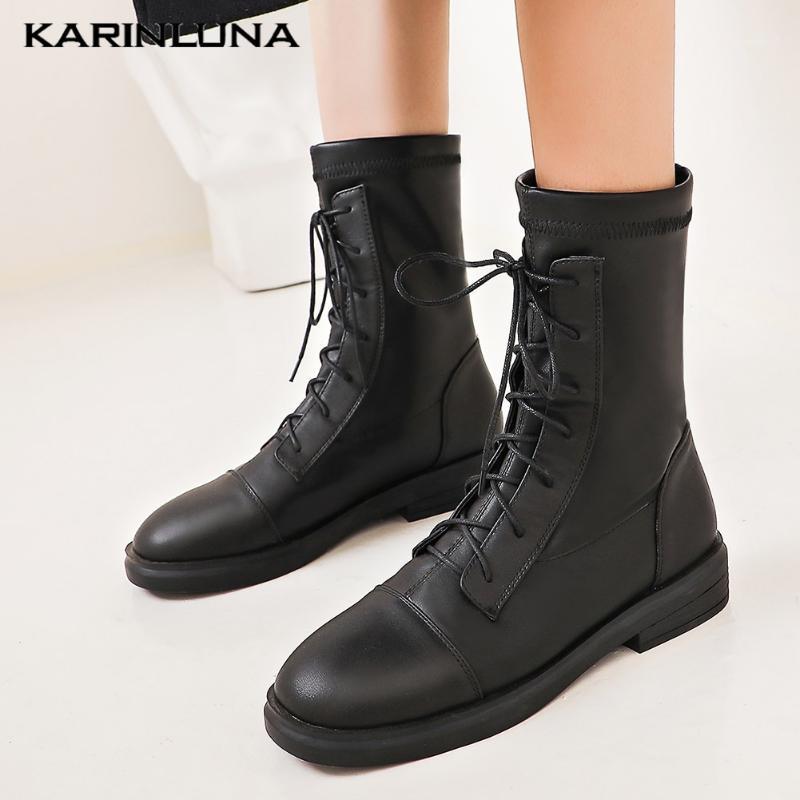 Karin 2020 New Arrival woman shoes New Style Mid-calf Square Heels Boots British Style Lace-Up Round Toe Shoes1, Black
Karin 2020 New Arrival woman shoes New Style Mid-calf Square Heels Boots British Style Lace-Up Round Toe Shoes1, Black