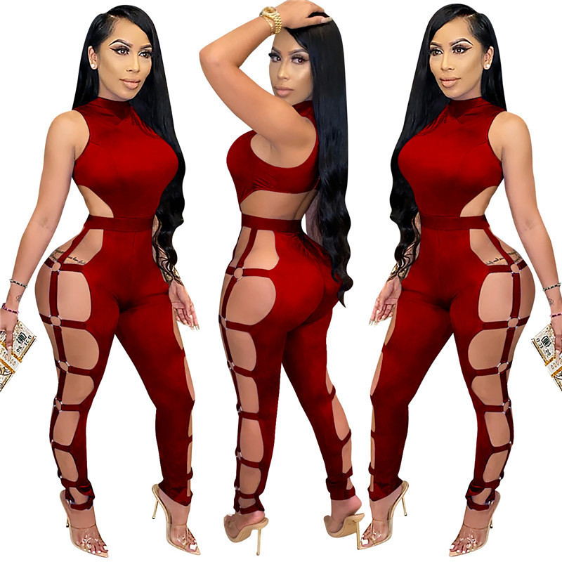 womens sleeveless 2023 overall jumpsuits sexy rompers fashion skinny jumpsuit pullover comfortable clubwear selling women clothing