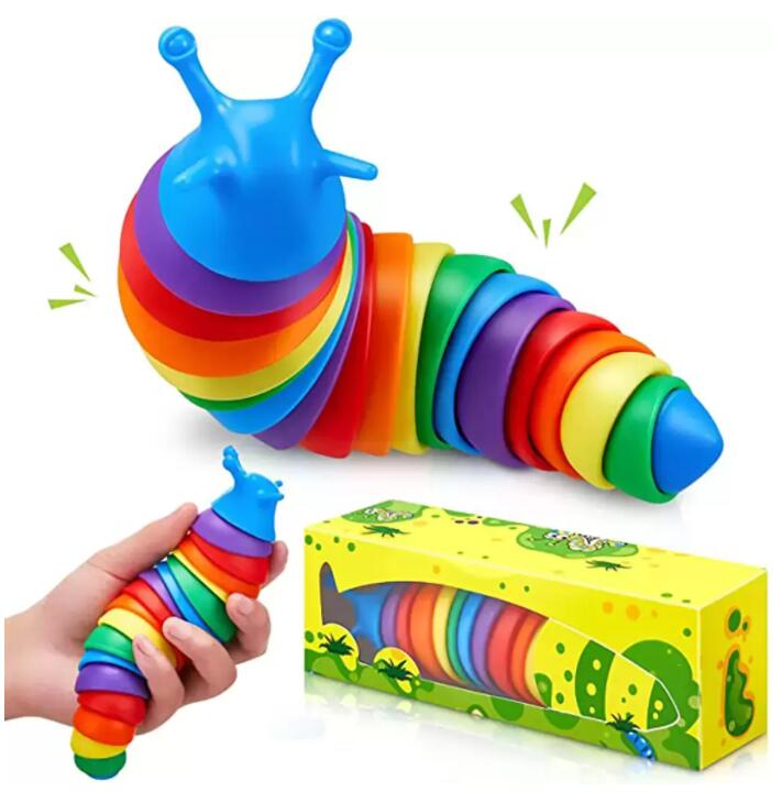Fidget Toys Slug Articulated Flexible 3D Slugs Fidget Toy All Ages Relief Anti-Anxiety Sensory for Children Aldult FY3640 C0316
Fidget Toys Slug Articulated Flexible 3D Slugs Fidget Toy All Ages Relief Anti-Anxiety Sensory for Children Aldult FY3640 C0316
