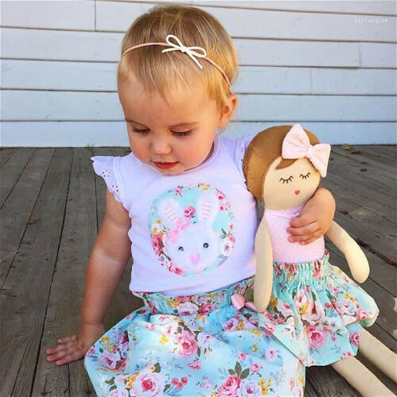 2020 Summer Kids Baby Girl Clothes Flower Vest Top T-shirt+ Skirt Set Sunsuit1, Blue 
2020 Summer Kids Baby Girl Clothes Flower Vest Top T-shirt+ Skirt Set Sunsuit1, Blue