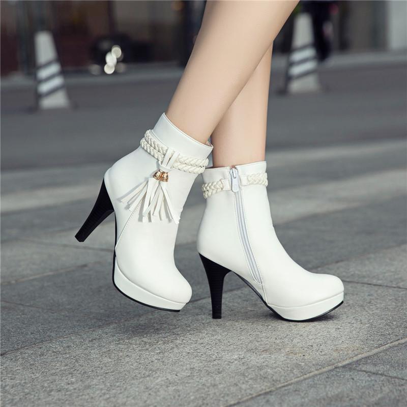 YMECHIC 2020 Women Fashion Ankle Boots White Yellow High Heels Party Wedding Bride Shoes Autumn Tassel Weave Platform Short Boot, Black
YMECHIC 2020 Women Fashion Ankle Boots White Yellow High Heels Party Wedding Bride Shoes Autumn Tassel Weave Platform Short Boot, Black