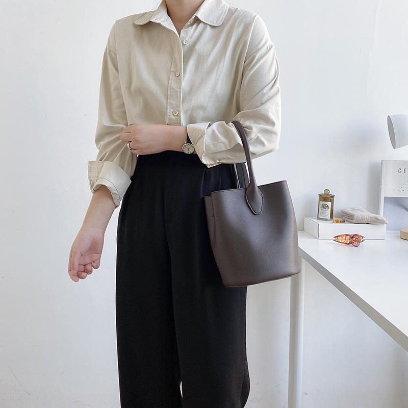 Korean new style women's bag single shoulder slanting Bag Fashion retro handbag bucket trend, Black
Korean new style women's bag single shoulder slanting Bag Fashion retro handbag bucket trend, Black