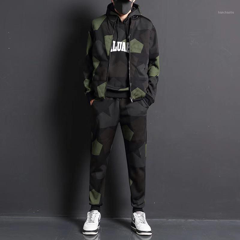 Autumn and winter new casual camouflage sports three-piece men's fashion suit fashion men's long-sleeved sweater clothing1, Green
Autumn and winter new casual camouflage sports three-piece men's fashion suit fashion men's long-sleeved sweater clothing1, Green
