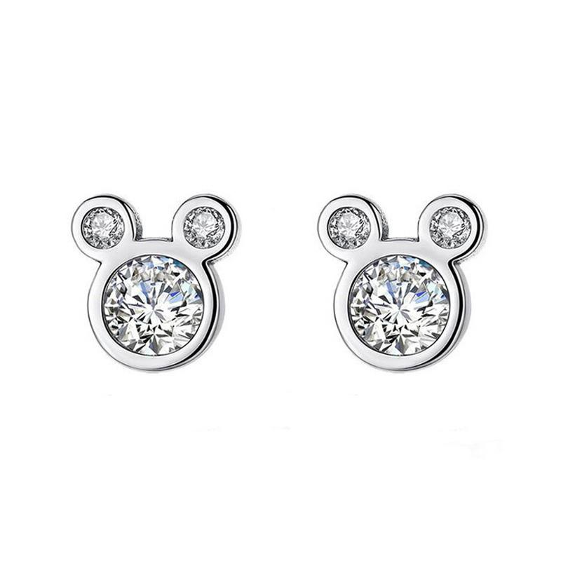 Fashion Children 925 Silver Clear Zircon Cute Mini Mouse Stud Earring For Baby Kids Girls Sweet Gift Earring Women Korea Jewelry
Fashion Children 925 Silver Clear Zircon Cute Mini Mouse Stud Earring For Baby Kids Girls Sweet Gift Earring Women Korea Jewelry