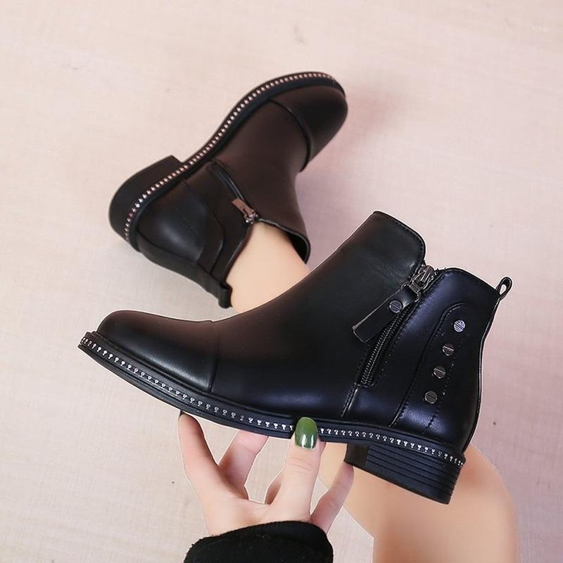Boots for Women Shoes Female Autumn British Style Leather Flat with Ankle Boots Motorcycle Bootie Botas de mujer1, Creamy-white
Boots for Women Shoes Female Autumn British Style Leather Flat with Ankle Boots Motorcycle Bootie Botas de mujer1, Creamy-white