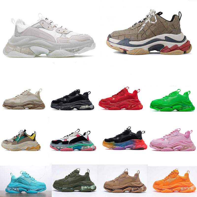 fashion Paris Casual Shoes 17FW Triple S Clear Sole Sneakers Walking Mens Women Leisure Sneakers All White Black Pink Green Gret Rainbow Sports Outdoor Old Dad Shoe
fashion Paris Casual Shoes 17FW Triple S Clear Sole Sneakers Walking Mens Women Leisure Sneakers All White Black Pink Green Gret Rainbow Sports Outdoor Old Dad Shoe