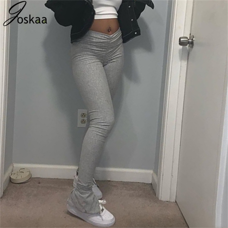 Joskaa Stacked leggings Ruched High Wasited Slit Flare Pants Solid Bandage Club Summer Solid Stretch Casual Long Trousers 201118, Red
Joskaa Stacked leggings Ruched High Wasited Slit Flare Pants Solid Bandage Club Summer Solid Stretch Casual Long Trousers 201118, Red
