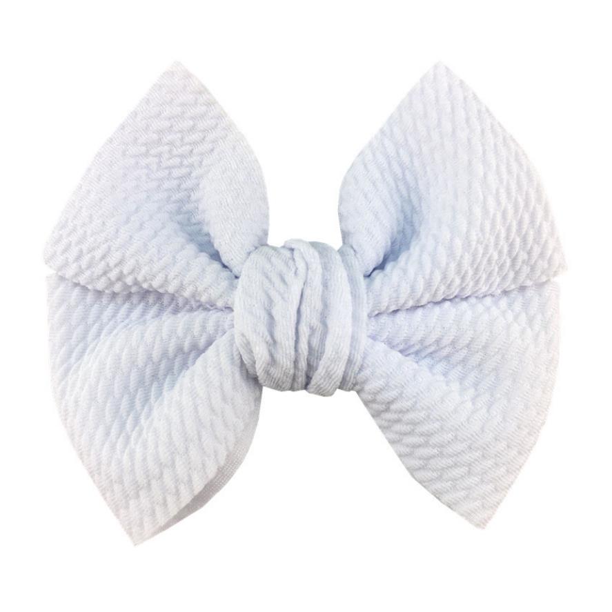 Baby Girls Hair Clips 4.5 Inch Bows Hairpin Soft Bowknot Children Barrettes Kids BB Clip Hair Accessories 20 Colors DW6339