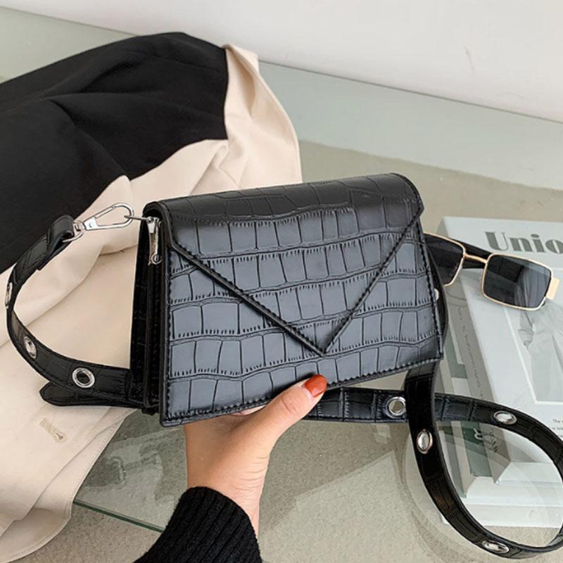 Fashion Casual Black Flap Bag PU Leather Shoulder Bag Alligator Crocodile Print Woman Female Crossbody Messenger Handbag, Red plain
Fashion Casual Black Flap Bag PU Leather Shoulder Bag Alligator Crocodile Print Woman Female Crossbody Messenger Handbag, Red plain