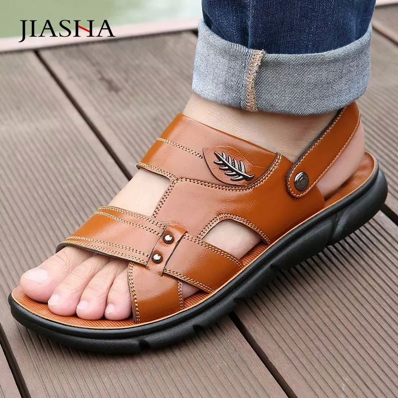 Plus Size Summer Shoes Men Sandals Genuine Leather Classic Shoes Men Slippers Soft Beach Sandals Roman Casual Man Footwear #2U8U, Black
Plus Size Summer Shoes Men Sandals Genuine Leather Classic Shoes Men Slippers Soft Beach Sandals Roman Casual Man Footwear #2U8U, Black