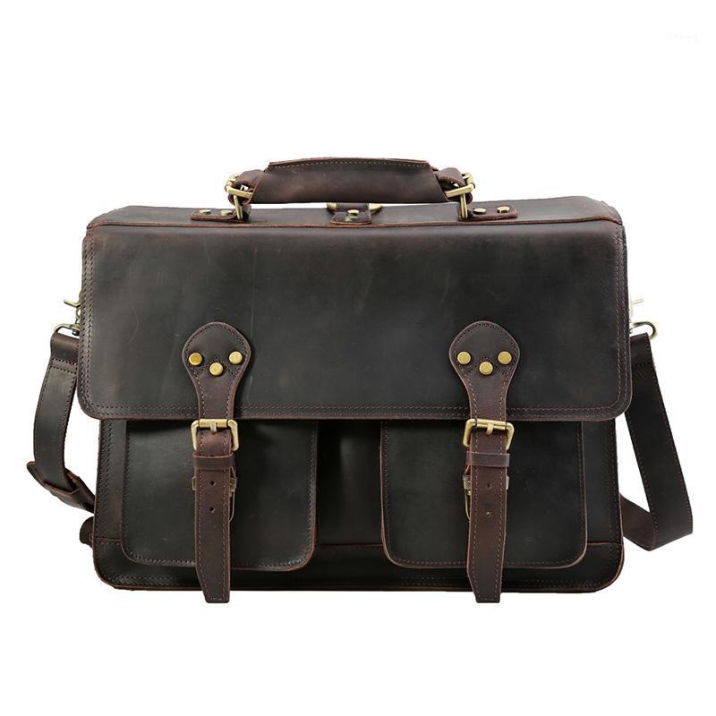 Vintage Mens Leather 16"Laptop Briefcase Messenger Shoulder Bag Handbag1, Brown
Vintage Mens Leather 16"Laptop Briefcase Messenger Shoulder Bag Handbag1, Brown