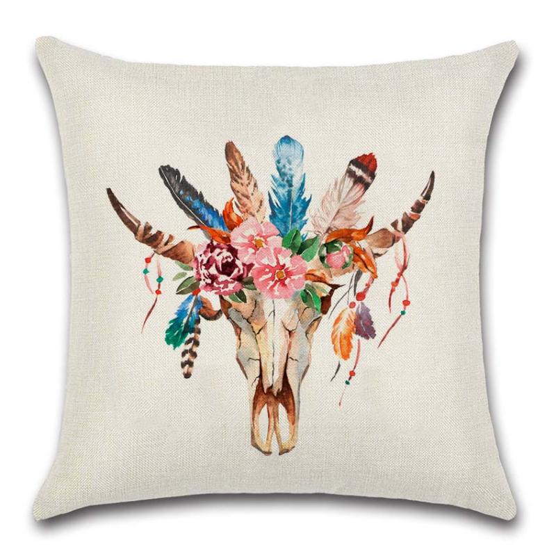 Bull head colorful feather Cushion Cover Decoration for Home house sofa chair seat pillow case kids gift friend present
Bull head colorful feather Cushion Cover Decoration for Home house sofa chair seat pillow case kids gift friend present