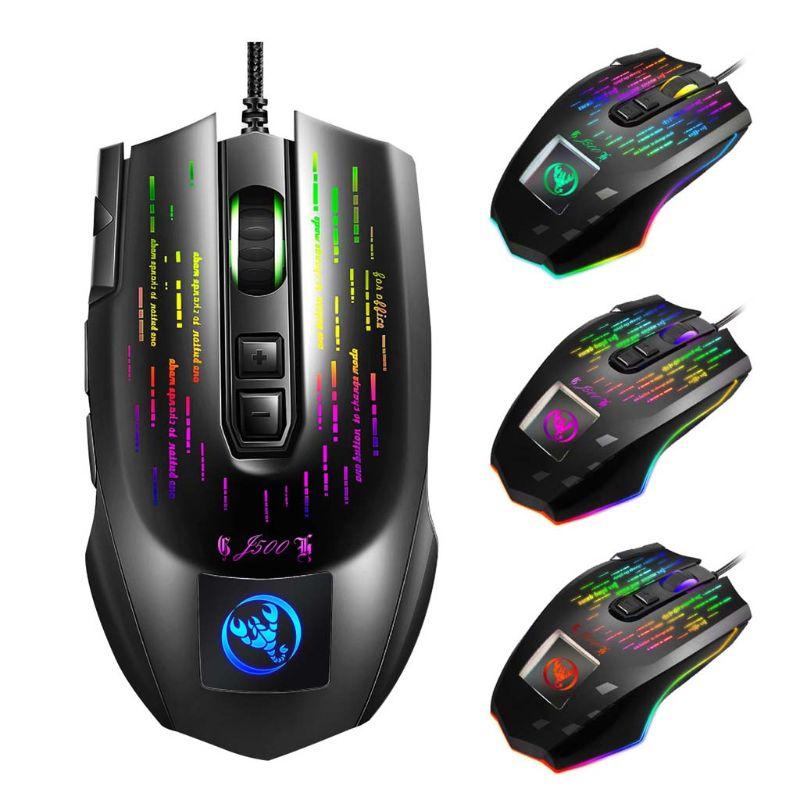 10000DPI 7 Buttons USB Wired Gaming Mouses RGB Gaming Mouse with Display Screen 6 Adjustable DPI for Desktop PC Laptop
10000DPI 7 Buttons USB Wired Gaming Mouses RGB Gaming Mouse with Display Screen 6 Adjustable DPI for Desktop PC Laptop