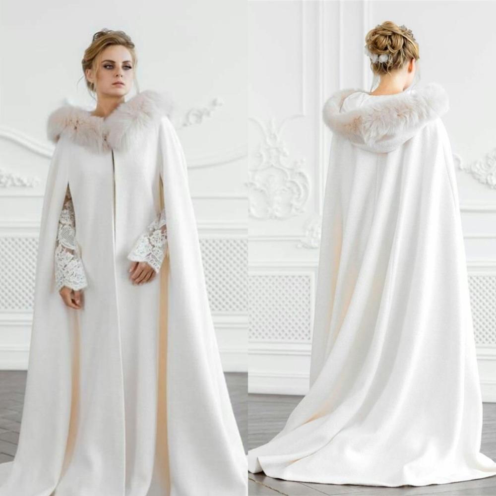 Ivory Hooded Bridal Warm Long Wedding Cloaks Fur Coat Capes Wicca Robe Jackets Christmas Hallowmas Accessories Bolero, White
Ivory Hooded Bridal Warm Long Wedding Cloaks Fur Coat Capes Wicca Robe Jackets Christmas Hallowmas Accessories Bolero, White
