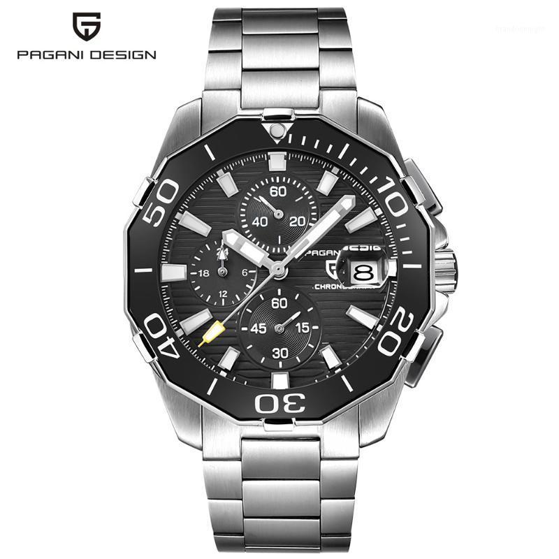 PAGANI DESIGN Men Watch Business Waterproof Chronograph Quartz Wrist Watch Men Stainless Steel Clock Male Relogio Masculino saat1, Silver blue
PAGANI DESIGN Men Watch Business Waterproof Chronograph Quartz Wrist Watch Men Stainless Steel Clock Male Relogio Masculino saat1, Silver blue