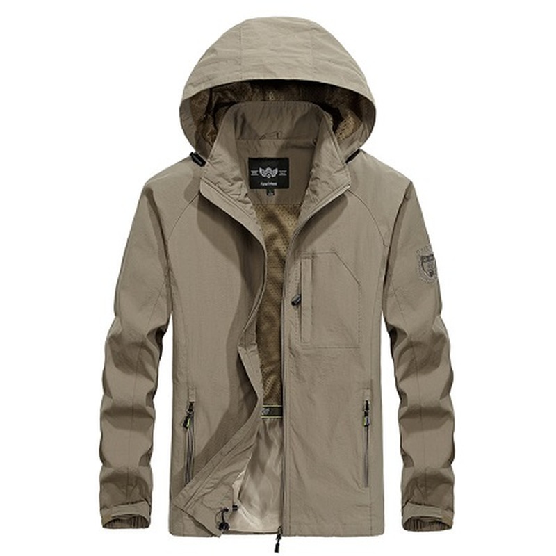 Brand Waterproof Jacket Men Loose Hooded Windproof Solid Coat Male Outwear Tactical Jacket, Dark blue
Brand Waterproof Jacket Men Loose Hooded Windproof Solid Coat Male Outwear Tactical Jacket, Dark blue