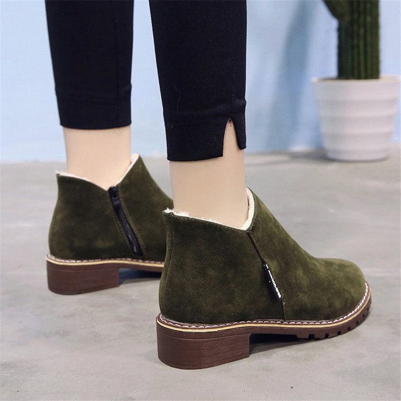 Top quality NEW Fashion Autumn Flock Classic Zipper Snow Ankle Boots Winter Suede Warm Fur Plush Retro Women Shoes, Green suede
Top quality NEW Fashion Autumn Flock Classic Zipper Snow Ankle Boots Winter Suede Warm Fur Plush Retro Women Shoes, Green suede