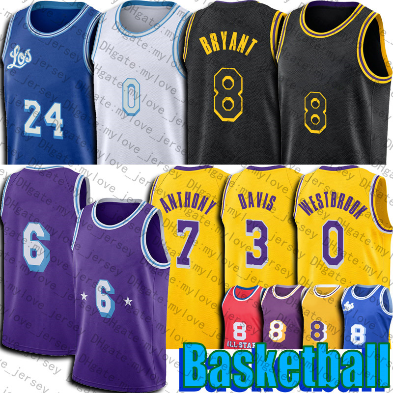 LBJ 6 King James Black Mamba Basketball Jersey Carmelo 7 Anthony 3 Davis Russell 0 Westbrook Jerseys 75th Anniversary City Uniform
LBJ 6 King James Black Mamba Basketball Jersey Carmelo 7 Anthony 3 Davis Russell 0 Westbrook Jerseys 75th Anniversary City Uniform