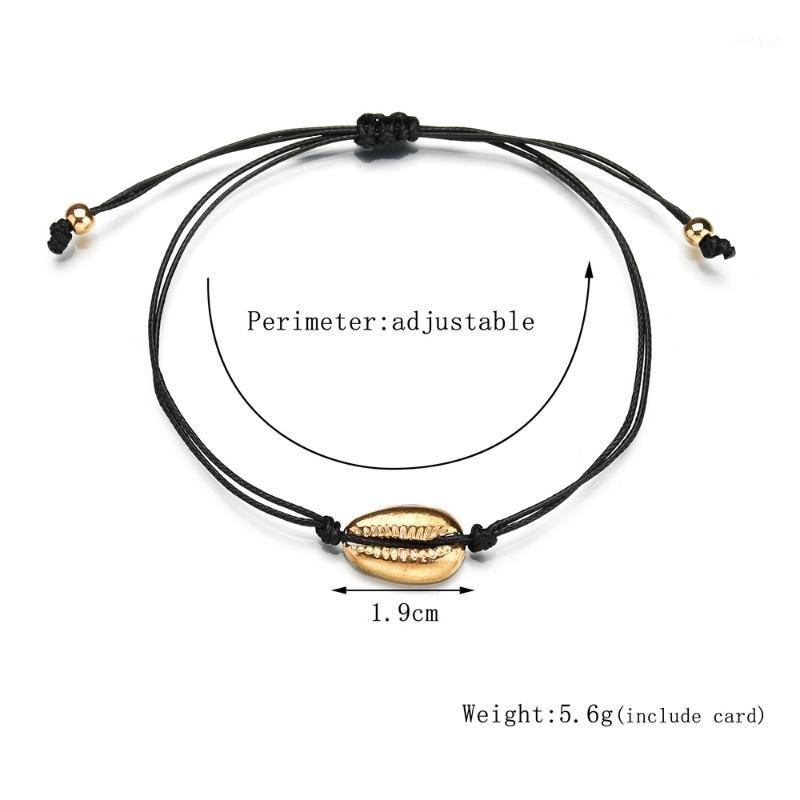 Charm Bracelets BOHO2021 Ladies Hand Braided Rope Gold Shell Jewelry Bracelet Delicate Chain Beach Accessorie Fashion1
Charm Bracelets BOHO2021 Ladies Hand Braided Rope Gold Shell Jewelry Bracelet Delicate Chain Beach Accessorie Fashion1