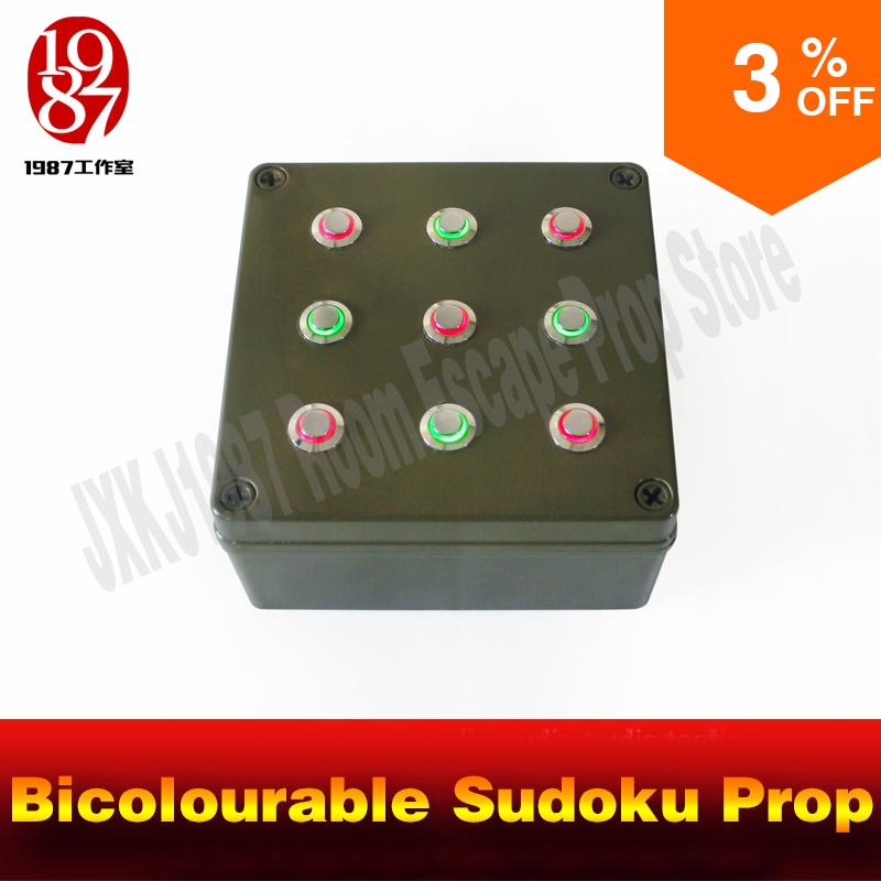 JXKJ1987 Room escape props Bicolourable Sudoku Prop press the nine buttons into right color to unlock for adventurer game
JXKJ1987 Room escape props Bicolourable Sudoku Prop press the nine buttons into right color to unlock for adventurer game