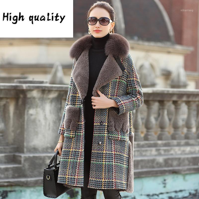 Female Coat Real Lamb Tweed 2020 Winter Jacket Women Fur Collar Long Coats Korean Outwear MY37221, Camel
Female Coat Real Lamb Tweed 2020 Winter Jacket Women Fur Collar Long Coats Korean Outwear MY37221, Camel