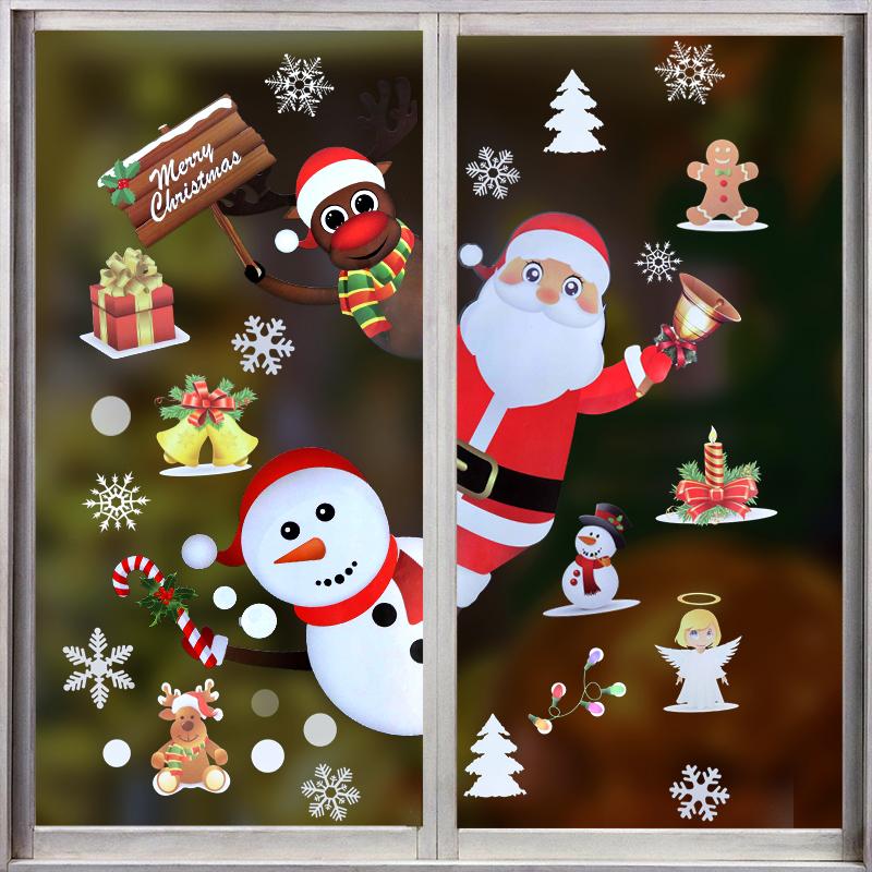 Merry Christmas Wall Stickers Window Glass Sticker Santa Snowflake Xmas Decoration for Home New Year Navidad Noel Natal Decor
Merry Christmas Wall Stickers Window Glass Sticker Santa Snowflake Xmas Decoration for Home New Year Navidad Noel Natal Decor
