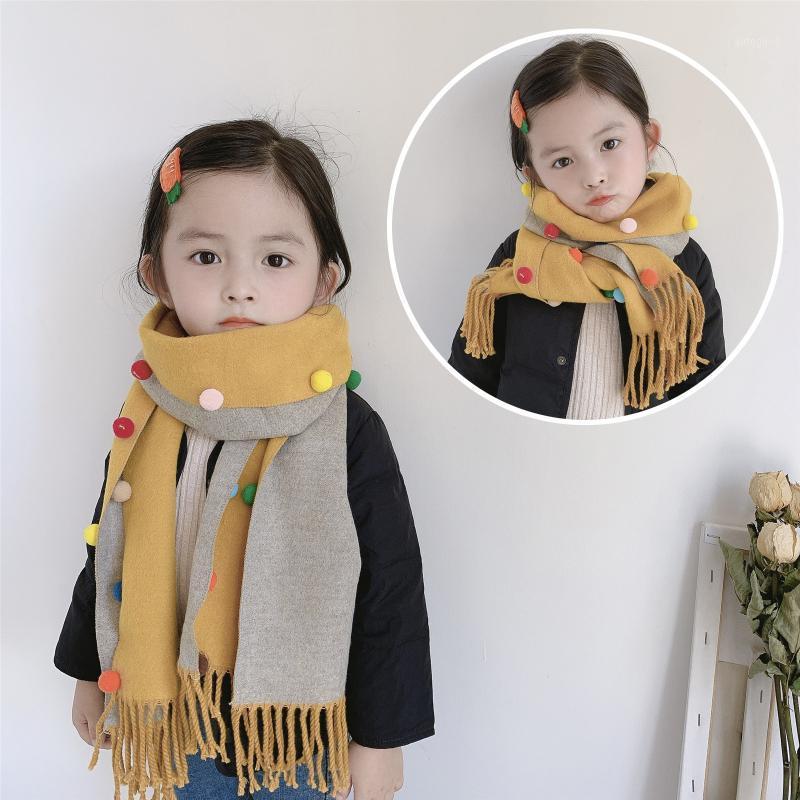 Scarves Autumn And Winter Children's Scarf Boys Girls Tassel Baby Korean Imitation Cashmere Double-sided Warm Tide1
Scarves Autumn And Winter Children's Scarf Boys Girls Tassel Baby Korean Imitation Cashmere Double-sided Warm Tide1