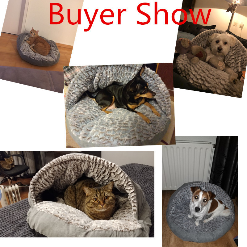 High Quality Winter Warm Slippers Style Dog Bed Pet Dog House Lovely Soft House Bed For Cat Dog Soft Kennel Free shipping LJ201203