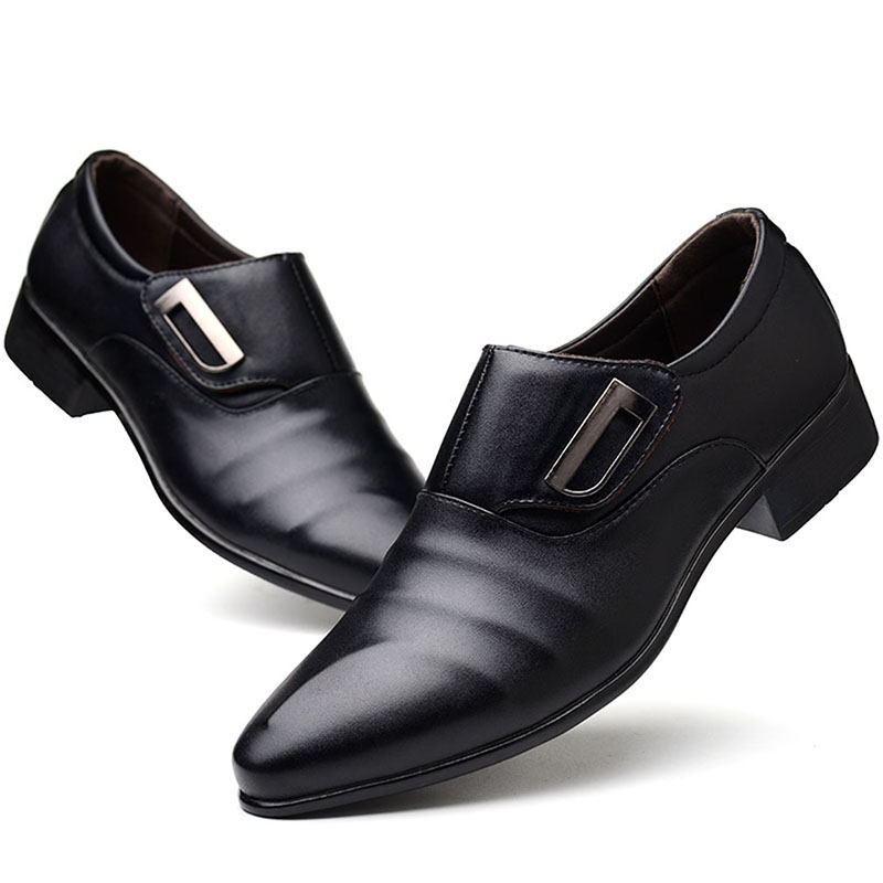 Business Single Buckle Mens Formal Shoes Men Office Party Wedding Slip On Dress Black Brown Shoes
Business Single Buckle Mens Formal Shoes Men Office Party Wedding Slip On Dress Black Brown Shoes