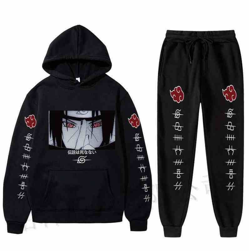 Men' Sets 2 Pieces Sets Uchiha Anime Tracksuit Autumn Winter Hooded Sweatshirt+Drawstring Pants Hoodies G1222, Black hoodies
Men' Sets 2 Pieces Sets Uchiha Anime Tracksuit Autumn Winter Hooded Sweatshirt+Drawstring Pants Hoodies G1222, Black hoodies