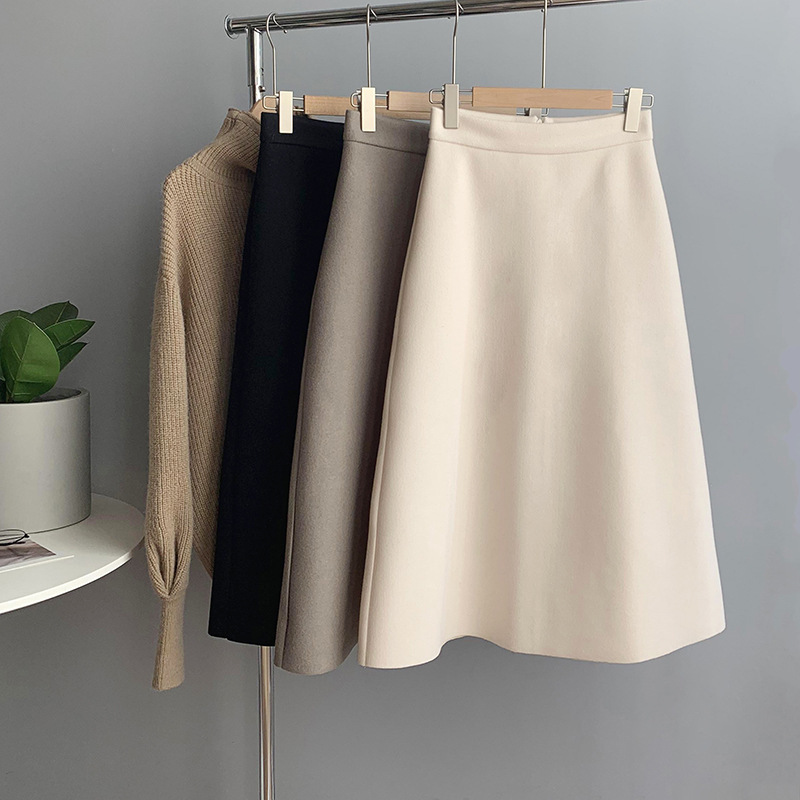 New 2021 Spring High Waist Pure Color Woolen Elegant Line Casual Long Falda Femme Jupe Skirt Oen7, Black
New 2021 Spring High Waist Pure Color Woolen Elegant Line Casual Long Falda Femme Jupe Skirt Oen7, Black