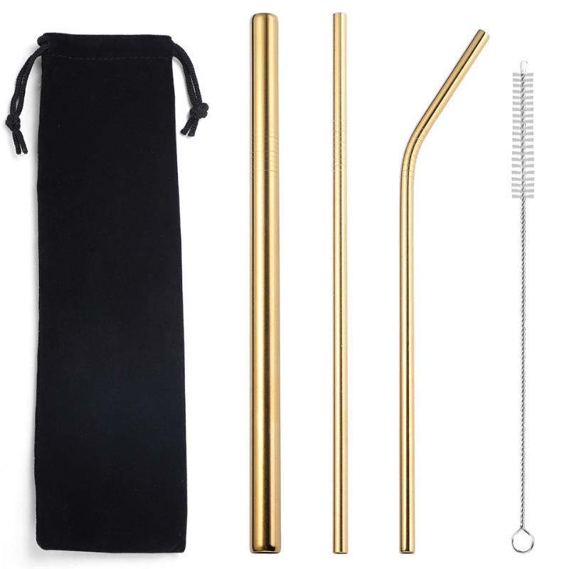 Metal Reusable 304 Stainless Steel Straight Bent Drinking Straws With Case Cleaning Brush Set Drinkware Bar Party Accessory
Metal Reusable 304 Stainless Steel Straight Bent Drinking Straws With Case Cleaning Brush Set Drinkware Bar Party Accessory