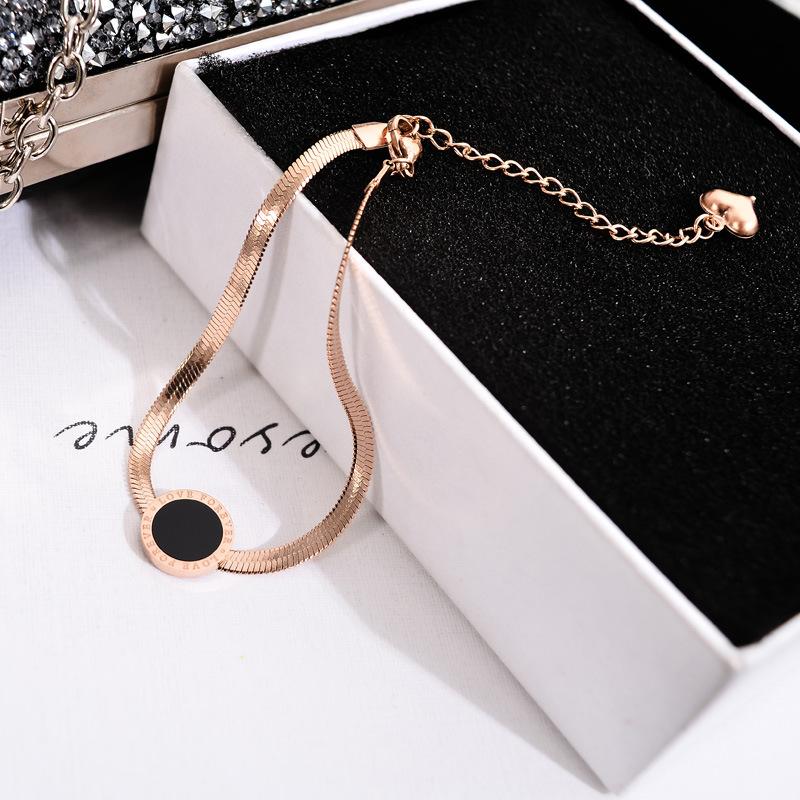 YUN RUO 2020 New Arrival Snake Chain Bracelet Woman Birthday Gift Rose Gold Color Fashion Titanium Steel Jewelry Never Fade INS
YUN RUO 2020 New Arrival Snake Chain Bracelet Woman Birthday Gift Rose Gold Color Fashion Titanium Steel Jewelry Never Fade INS