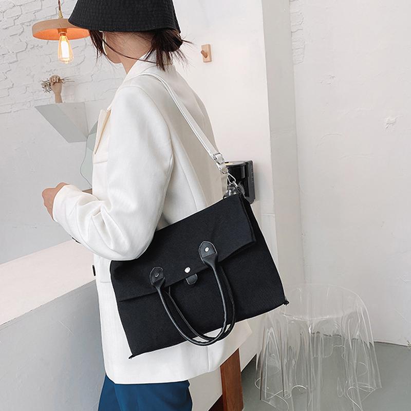 Casual Large Capacity Women Shoulder Bags Designer Canvas Shopper Bag Wide Strap Crossbody Messenger Bags For Women Purses, Bk
Casual Large Capacity Women Shoulder Bags Designer Canvas Shopper Bag Wide Strap Crossbody Messenger Bags For Women Purses, Bk