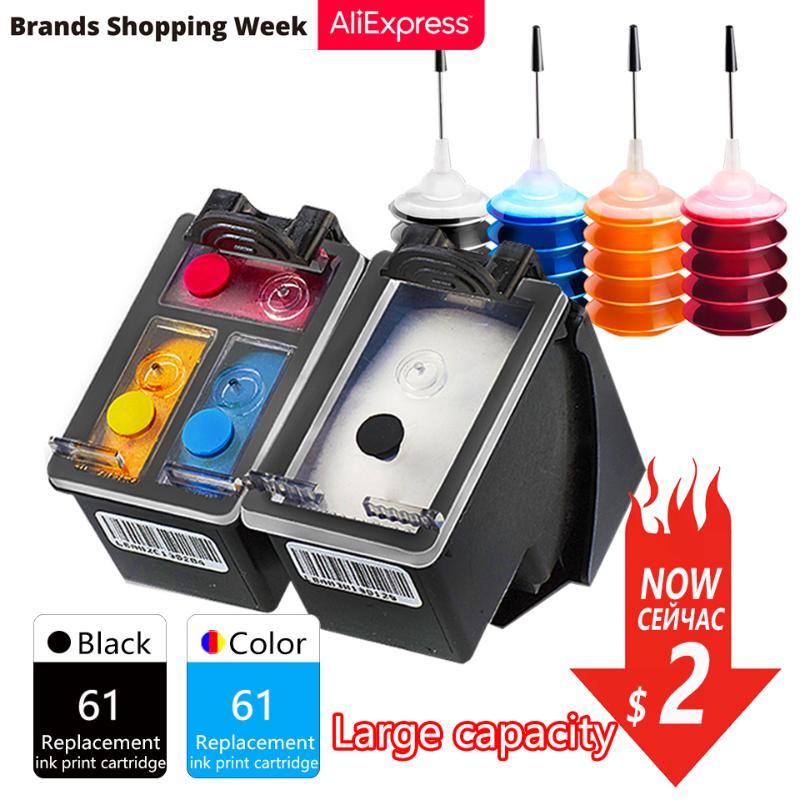 DMYON 61 Ink Cartridge Compatible for 61 for Deskjet 1000 1050 1055 2050 2512 2540 3000 3050 3054 Envy 5530 4500 printer
DMYON 61 Ink Cartridge Compatible for 61 for Deskjet 1000 1050 1055 2050 2512 2540 3000 3050 3054 Envy 5530 4500 printer