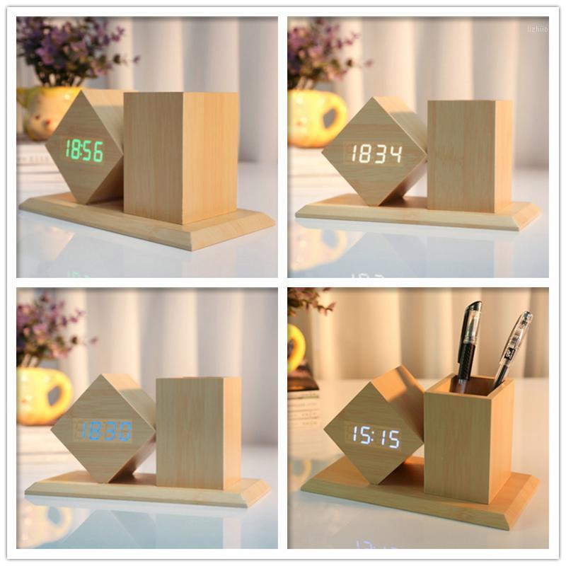 Night Light Desktop Clocks Desk With Pen Holder Digital LED Backlight Wood Mute Snooze Alarm Table Clock Study Home Decor Modern1
Night Light Desktop Clocks Desk With Pen Holder Digital LED Backlight Wood Mute Snooze Alarm Table Clock Study Home Decor Modern1