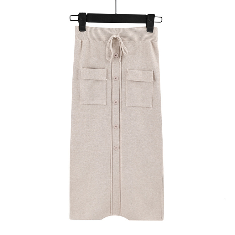 2021 New Women Elastic Waist Drawstring Knitted Medium Long Skirts Autumn Winter Midi Tutu Skirt with Pocket & Button Azs5, Black
2021 New Women Elastic Waist Drawstring Knitted Medium Long Skirts Autumn Winter Midi Tutu Skirt with Pocket & Button Azs5, Black