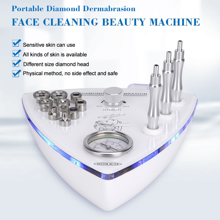 3 in 1 Vacuum Diamond Microdermabrasion Dermabrasion Machine Skin Peeling Beauty Machine BWrinkles Blackhead Removal Device
