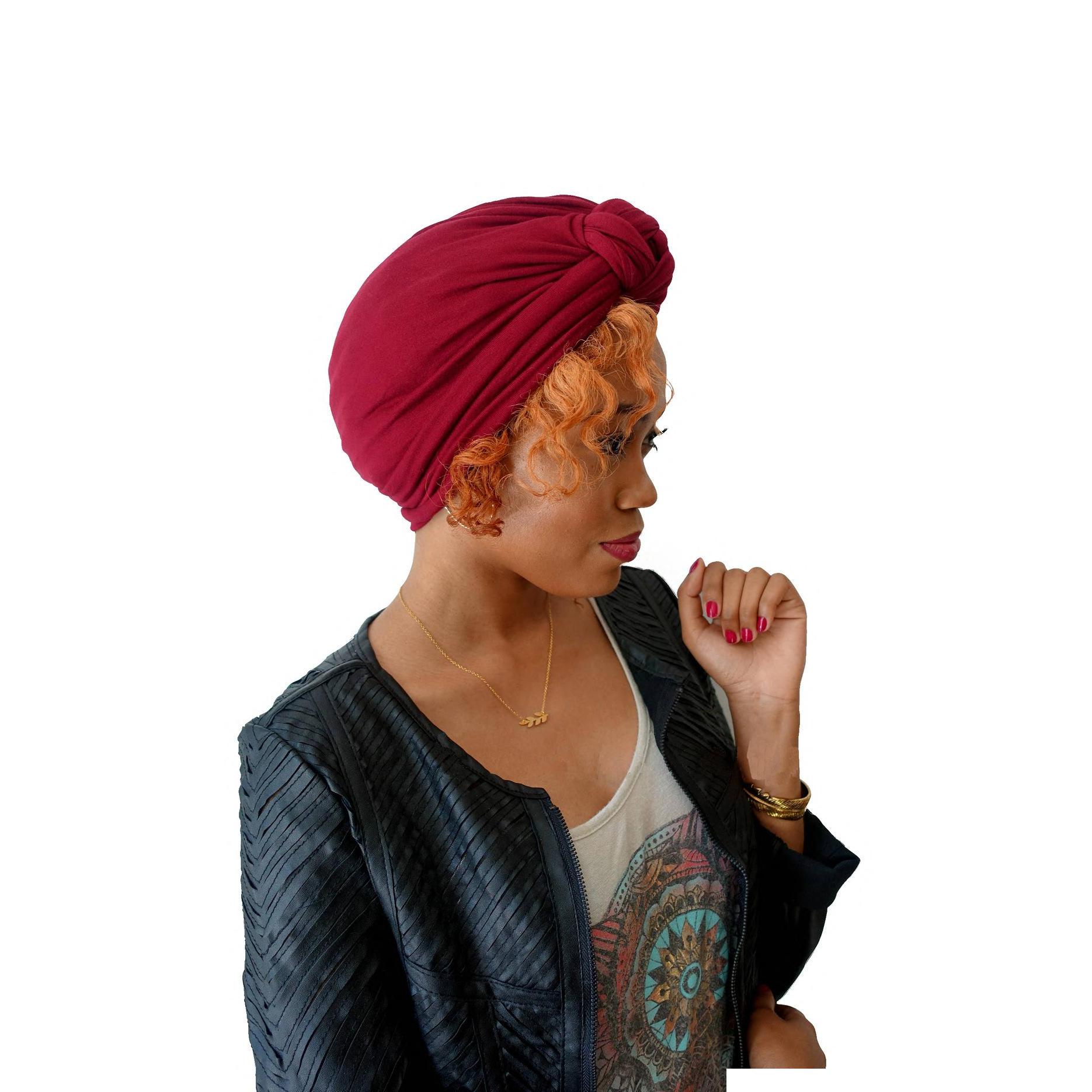 Bohemian Fashion Women's Hat Knot Cotton Headwear Lady Beanies Turban Hats Acce sqcNsB dhseller2010