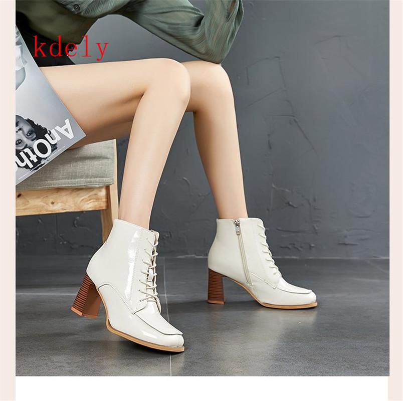 Sexy Lace Up Boot Fashion Square Head Women Pumps Heel Boots Patent Leather High Shoes Zapatillas Mujer, With picture
Sexy Lace Up Boot Fashion Square Head Women Pumps Heel Boots Patent Leather High Shoes Zapatillas Mujer, With picture