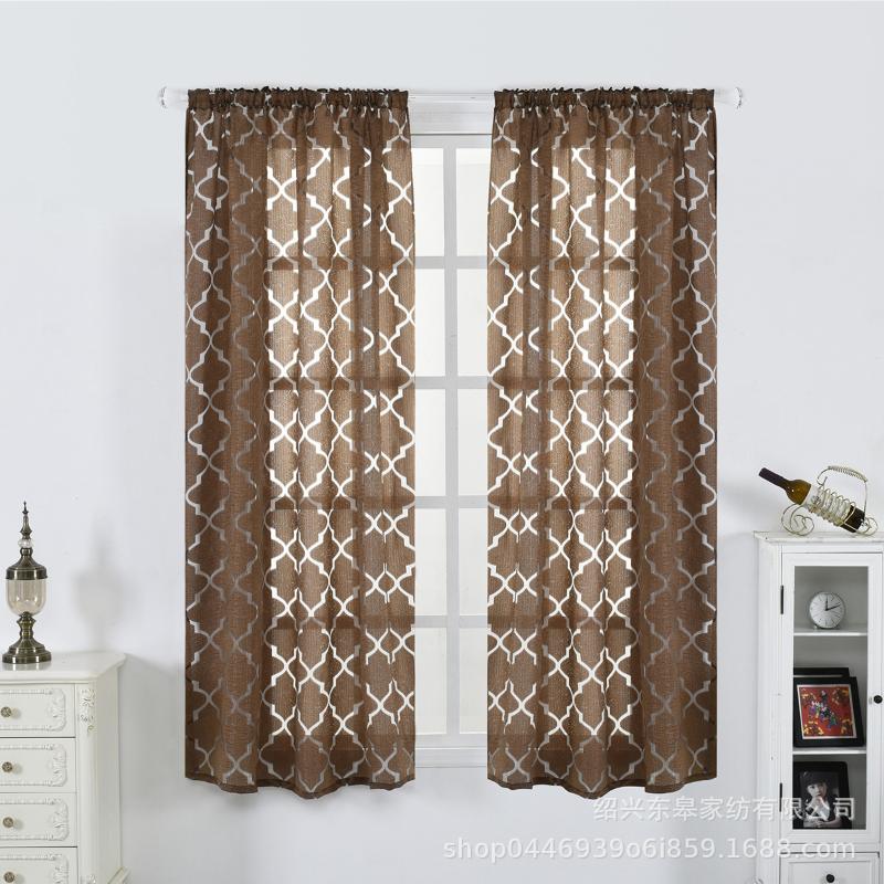 Hollow cut flower lantern bubble Chinese style simple size custom bedroom curtains, Black
Hollow cut flower lantern bubble Chinese style simple size custom bedroom curtains, Black