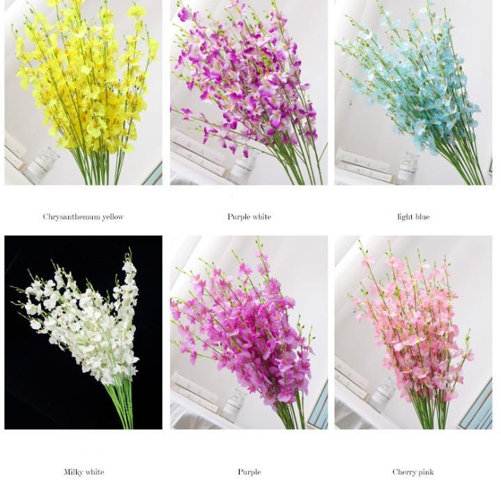 Imitation flower blue yellow artificial flower wedding home decoration butterfly orchid bundle silk flower 6 colors1, As pic
Imitation flower blue yellow artificial flower wedding home decoration butterfly orchid bundle silk flower 6 colors1, As pic