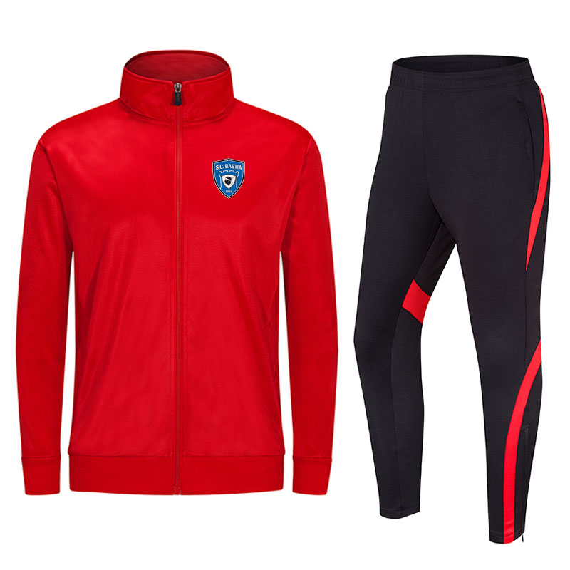 SC Bastia 2020 jacket football training suit long section can be customized DIY team men's sports running suit training suit, White
SC Bastia 2020 jacket football training suit long section can be customized DIY team men's sports running suit training suit, White