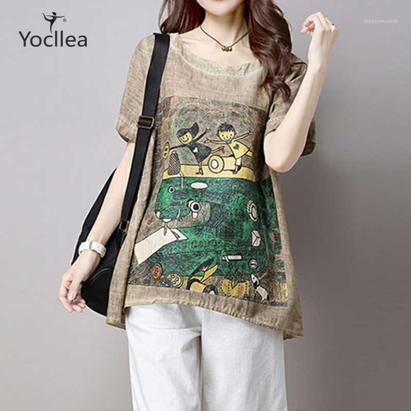 Print Summer T-Shirt women Loose Causal Cotton Linen t shirts female short sleeve t-shirts Tees Tops femme Haren Pants Sets1, Tops brown
Print Summer T-Shirt women Loose Causal Cotton Linen t shirts female short sleeve t-shirts Tees Tops femme Haren Pants Sets1, Tops brown